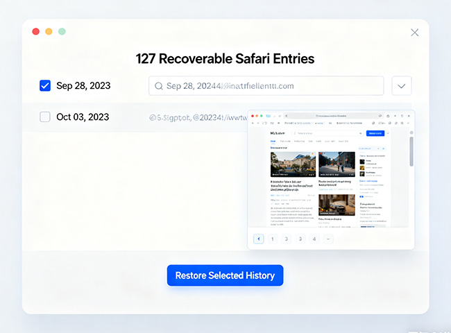 Recover Safari History