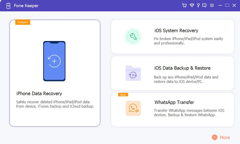 fone keeper interface