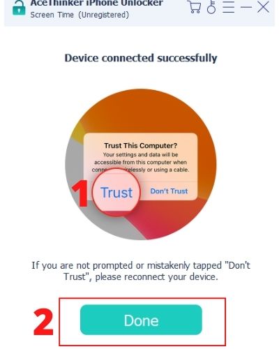 click trust on mobile