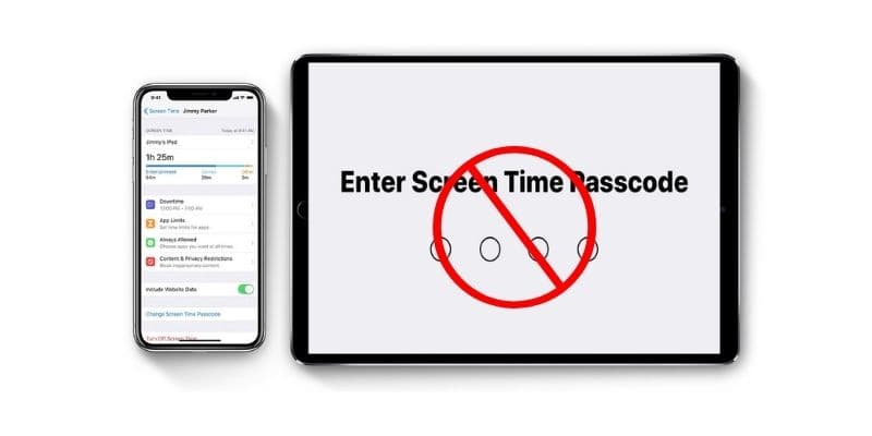 screen time passcode not working