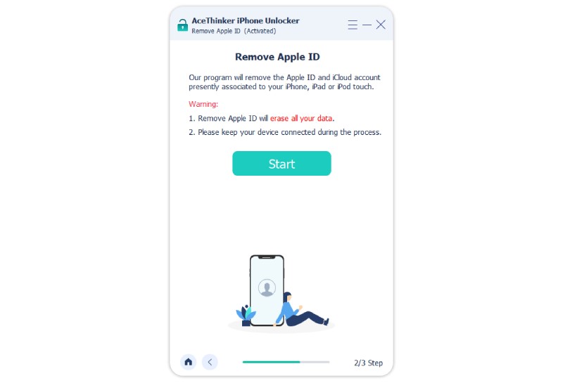 start to remove apple id